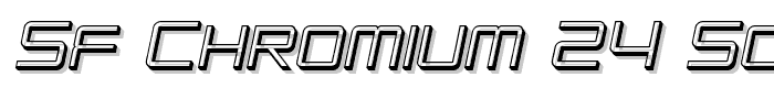 SF Chromium 24 SC Oblique font
